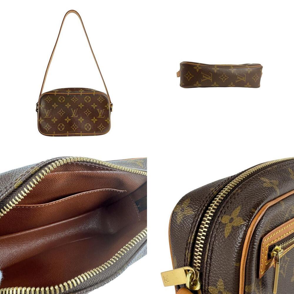 Louis Vuitton Monogram Leather Brown Pochette Cite Shoulder Bag Canvas Brown - Picture 3 of 4